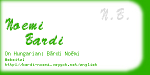 noemi bardi business card